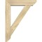 Ekena Millwork Traditional Slat Rough Sawn Bracket w/ Offset Brace, Douglas Fir, 6"W x 24"D x 32"H BKT0604X24X32TRA06RDF - alternate 3